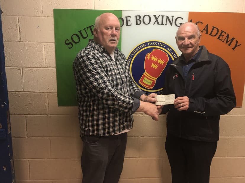 Billy Higgins Delivers Checks to Schools and Youth Programs in Ireland