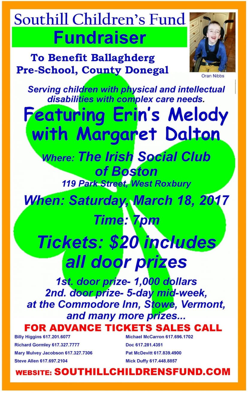 Fundraiser - To Benefit the Ballaghderg Special Needs Pre-School