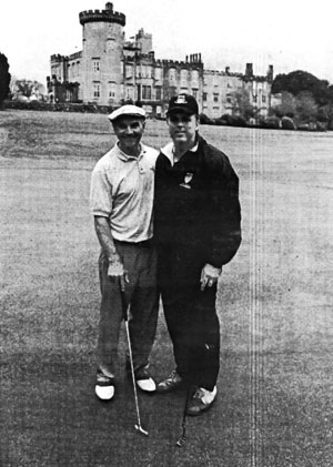 Billy Higgins and State Sen. Jack Hart shown at last year's Limerick-Boston Golf Classic held in Ireland